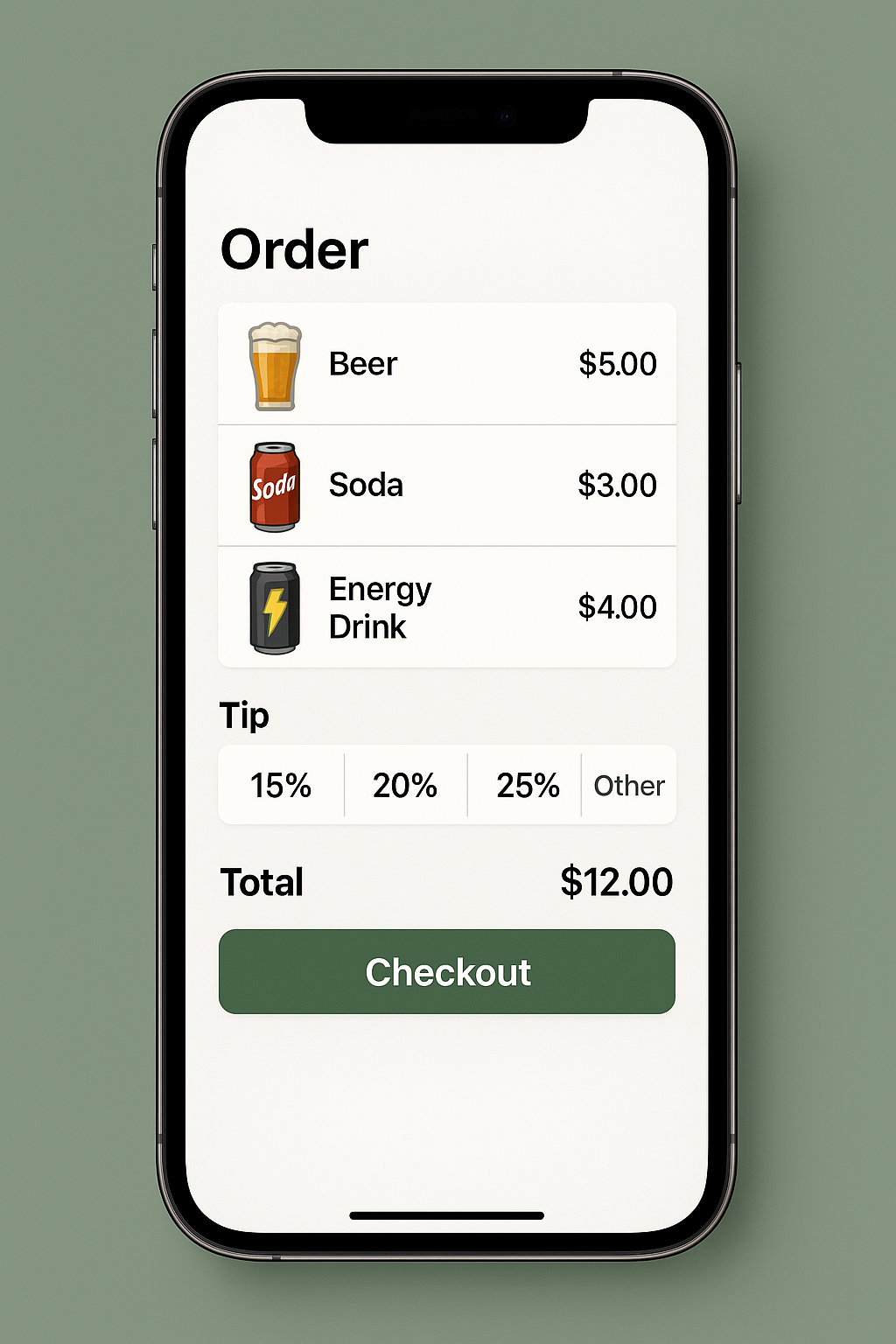 Order drinks easily